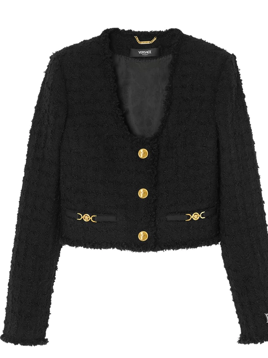 Affordable Versace jacket tweed Heritage Women cropped 0726